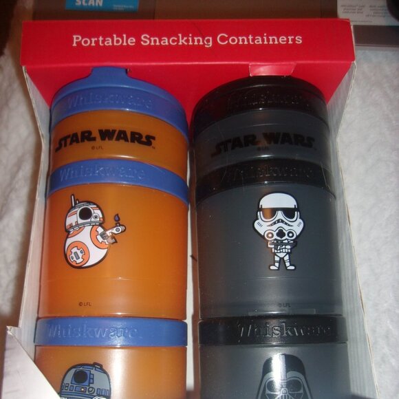 COPY - COPY - Star Wars Whiskware Portable Snacking Containers new in package - Picture 2 of 3